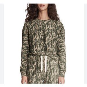 RAG & BONE City Sweatshirt in Army Camo NWT S